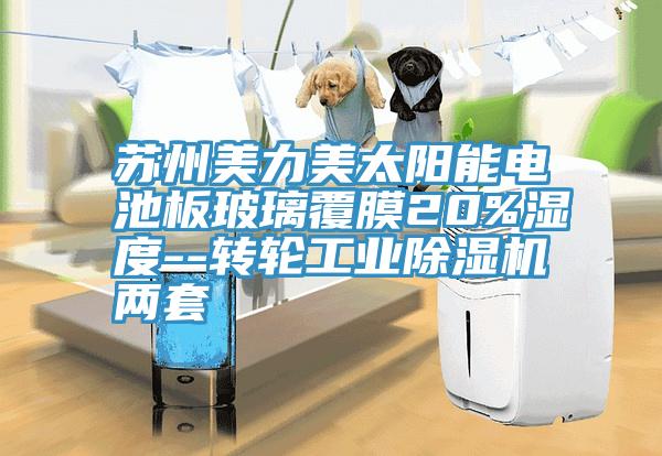 蘇州美力美太陽(yáng)能電池板玻璃覆膜20%濕度--轉(zhuǎn)輪工業(yè)除濕機(jī)兩套