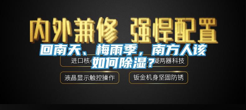 回南天、梅雨季，南方人該如何除濕？