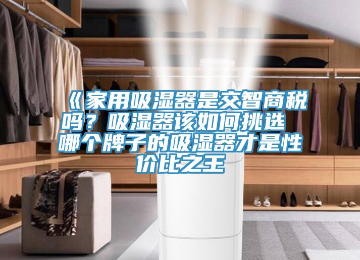 《家用吸濕器是交智商稅嗎？吸濕器該如何挑選 哪個牌子的吸濕器才是性價比之王