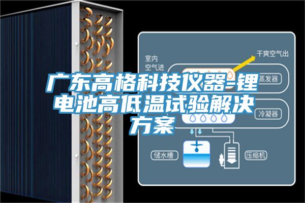 廣東高格科技儀器-鋰電池高低溫試驗(yàn)解決方案