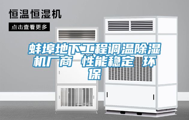 蚌埠地下工程調(diào)溫除濕機廠商 性能穩(wěn)定 環(huán)保