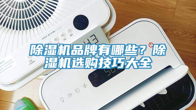 除濕機品牌有哪些？除濕機選購技巧大全